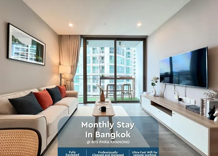 Modern Elegance 2b Ultra Fast Wifi Bts Phrakhanong Holiday home *